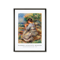 Pierre Auguste Renoir - Girl Seated in a Landscape (Jeune fille assise dans un jardin) 1914