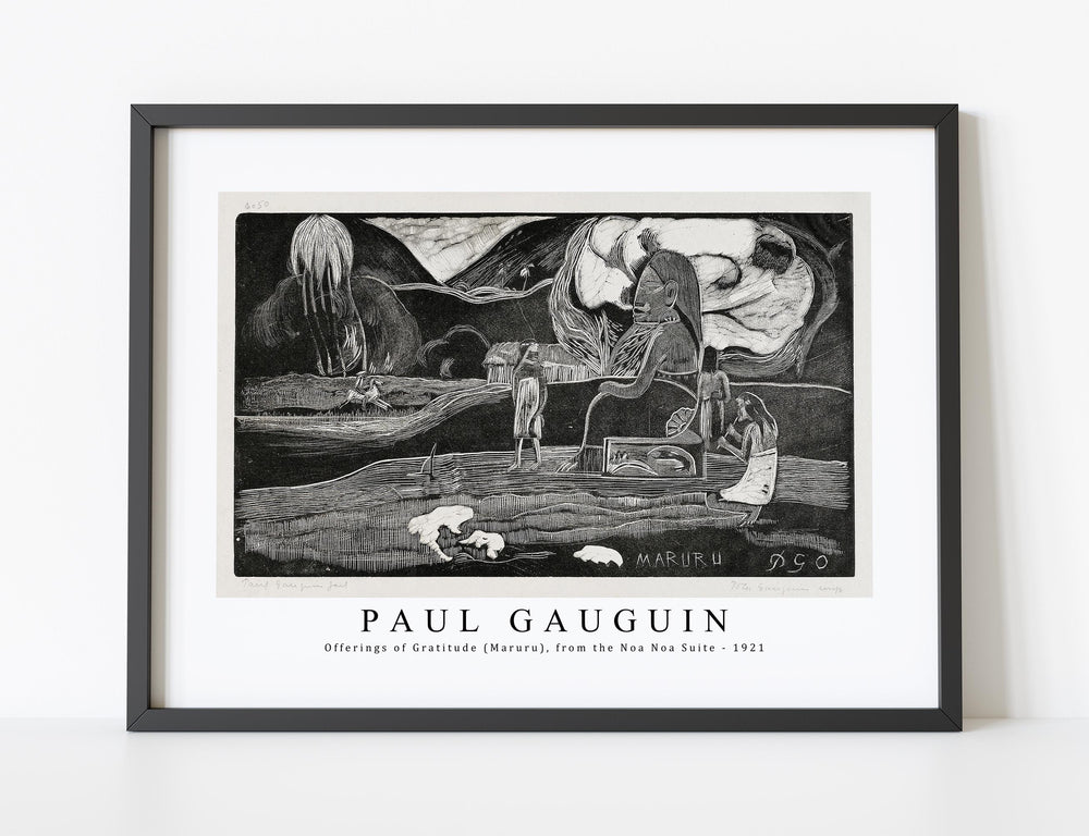 Paul Gauguin - Offerings of Gratitude (Maruru), from the Noa Noa Suite 1921