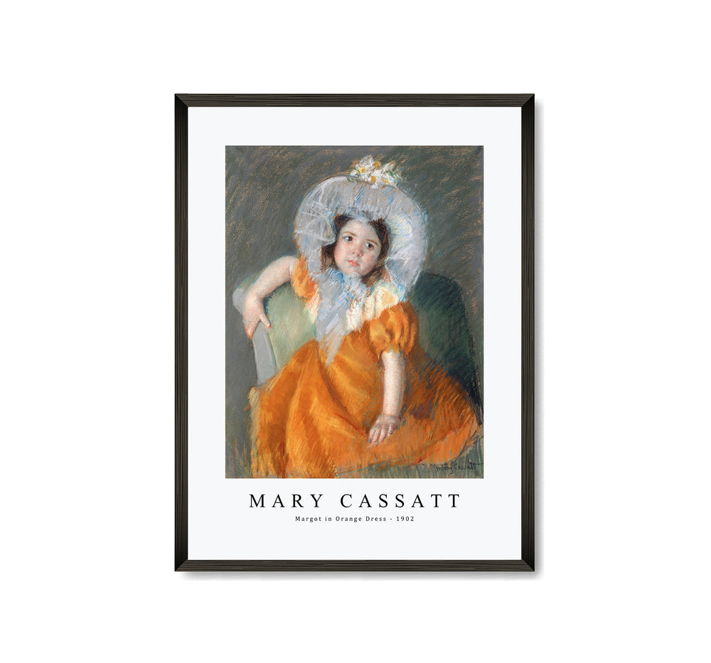 Mary Cassatt - Margot in Orange Dress 1902