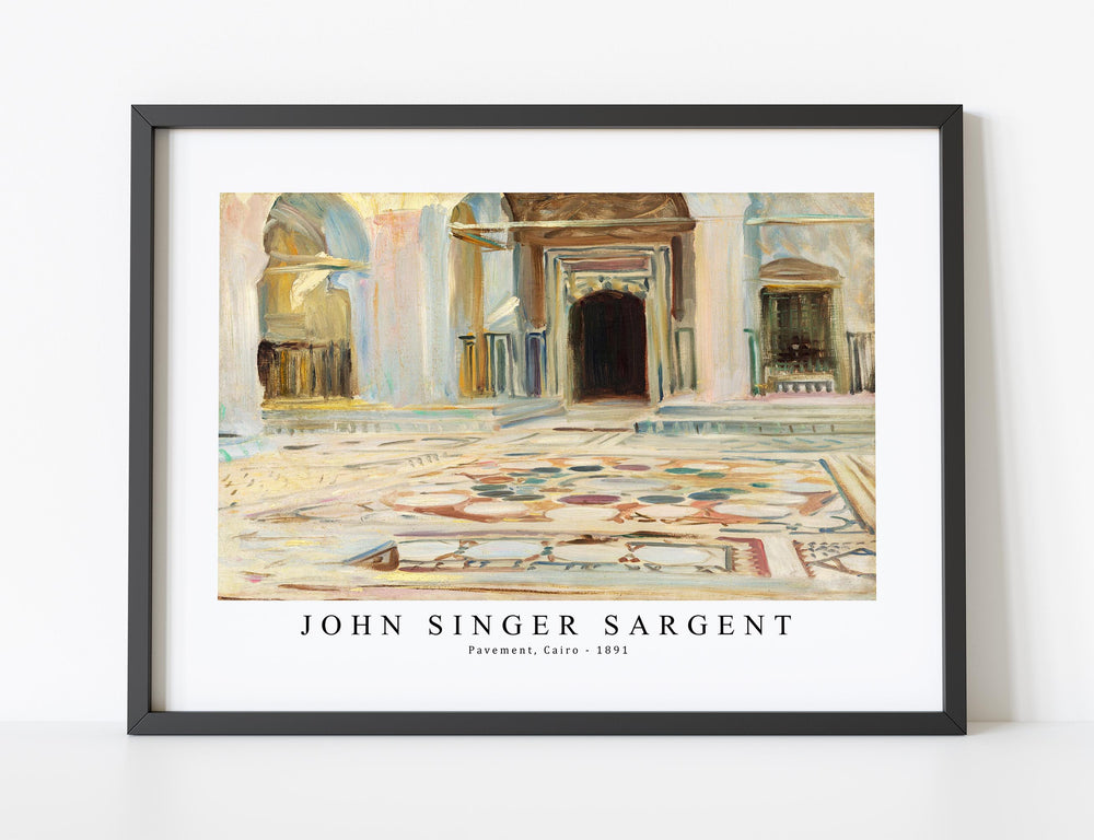 John Singer Sargent - Pavement, Cairo (1891)