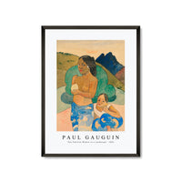 paul Gauguin - Two Tahitian Women in a Landscape 1892