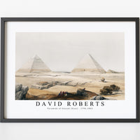 David Roberts - Pyramids of Geezeh (Giza)-1796-1864