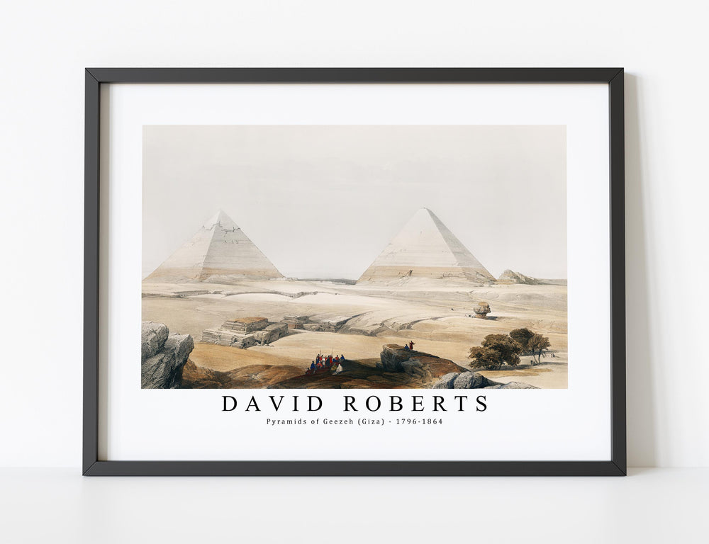 David Roberts - Pyramids of Geezeh (Giza)-1796-1864