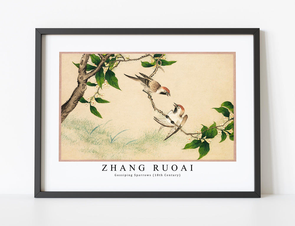 Zhang Ruoai - Gossiping Sparrows (18th Century)