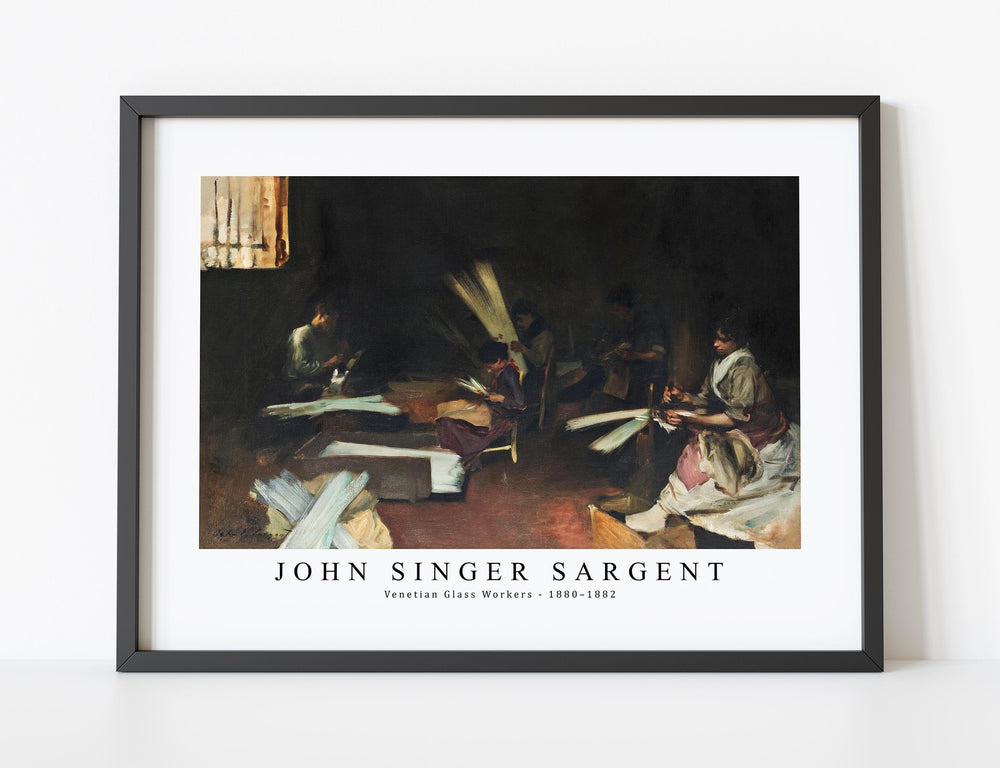 John Singer Sargent - Venetian Glass Workers (ca. 1880–1882)