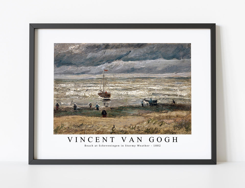Vincent Van Gogh - Beach at Scheveningen in Stormy Weather 1882