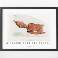 Giovanni Battista Belzoni - Plate 28  Colossal Head of Red Granite 1778-1823