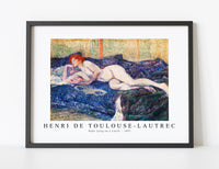 
              Henri De Toulouse–Lautrec - Nude Lying on a Couch  1897
            