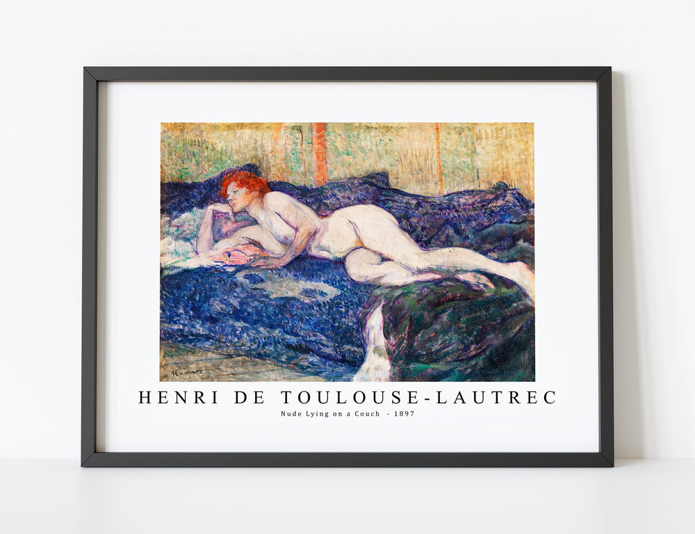 Henri De Toulouse–Lautrec - Nude Lying on a Couch  1897