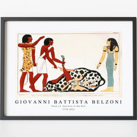 Giovanni Battista Belzoni - Plate 13  Sacrifice of the Bull 1778-1823