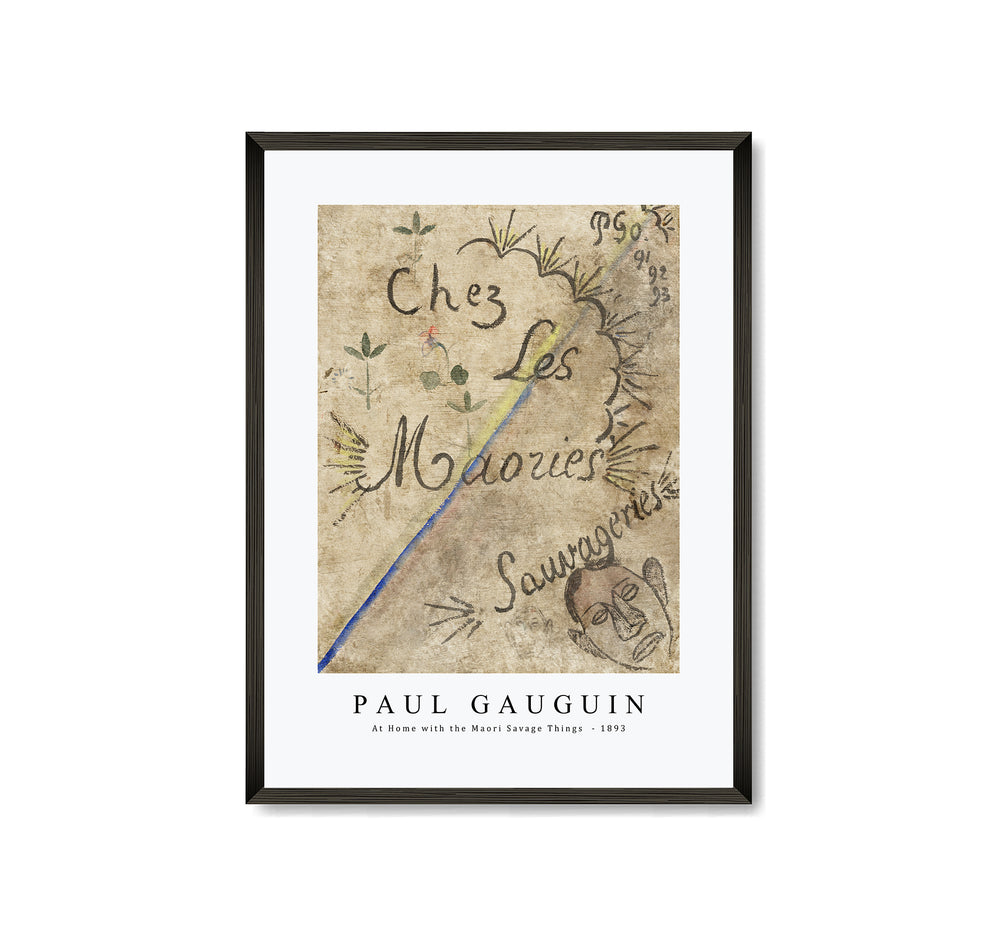 Paul gauguin - Chez les Maories Sauvageries (At Home with the Maori Savage Things) (1893)