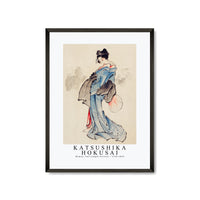 Kotsushika Hokusai - Woman, Full-Length Portrait 1760-1849