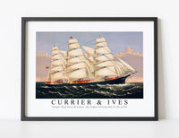 
              Currier & Ives - Clipper Ship Three Brothers, the largest sailing ship in the world
            