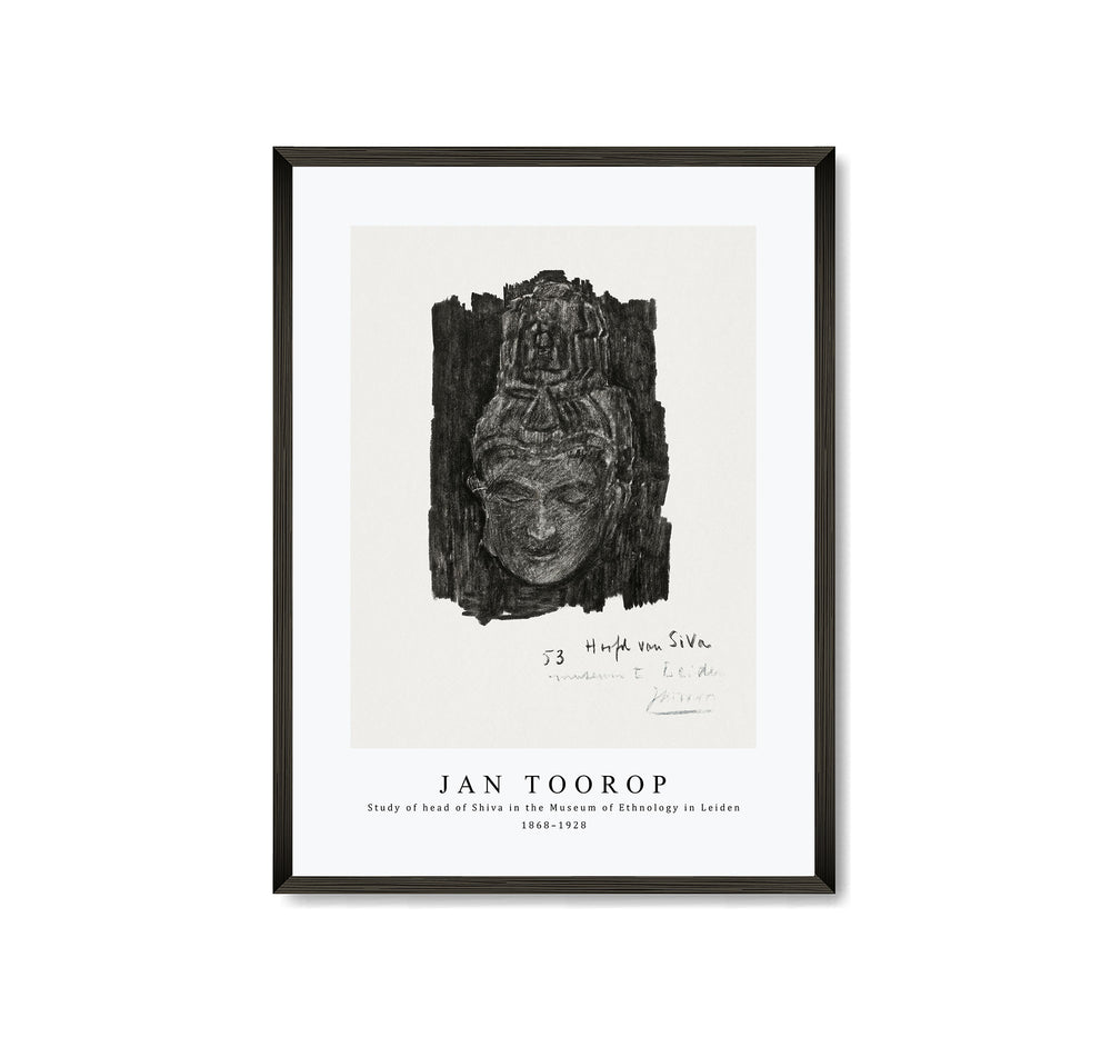 Jan Toorop - Study of head of Shiva in the Museum of Ethnology in Leiden (1868–1928)