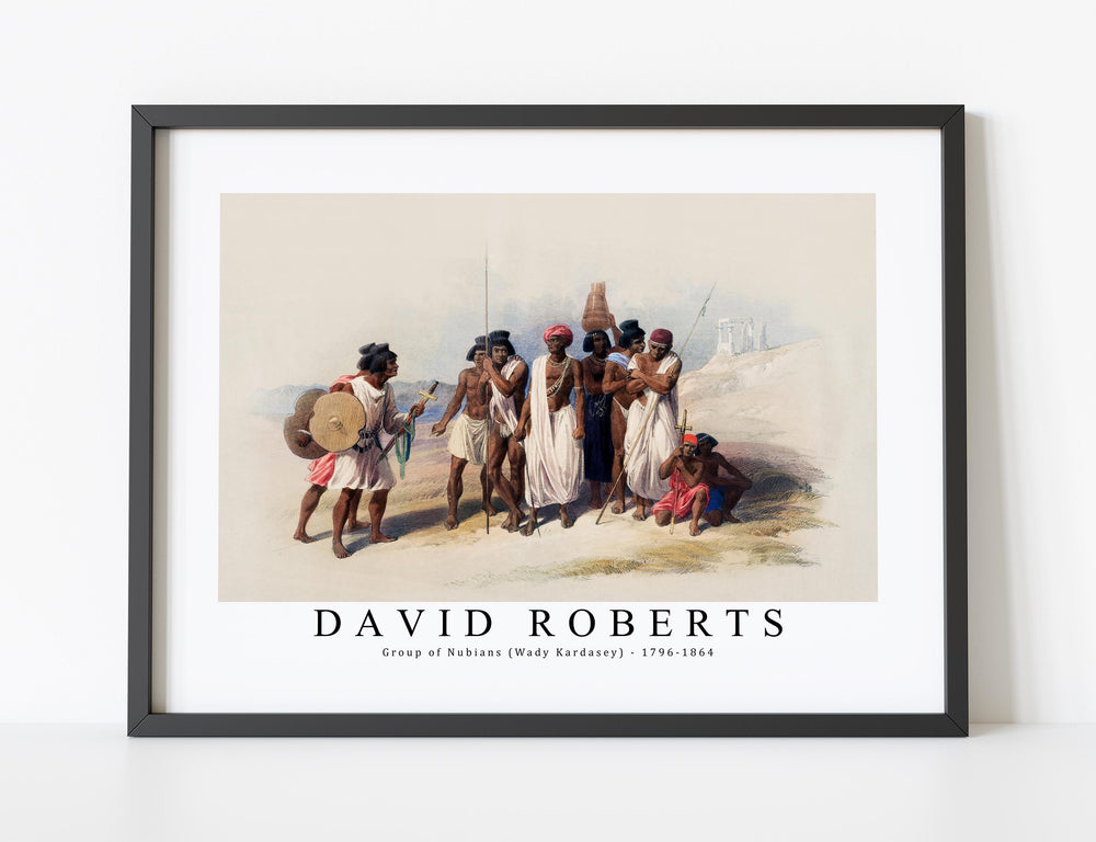 David Roberts - Group of Nubians (Wady Kardasey)-1796-1864