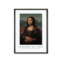 Leonardo Da Vinci - Portrait of Mona Lisa del Giocondo 1503-1506