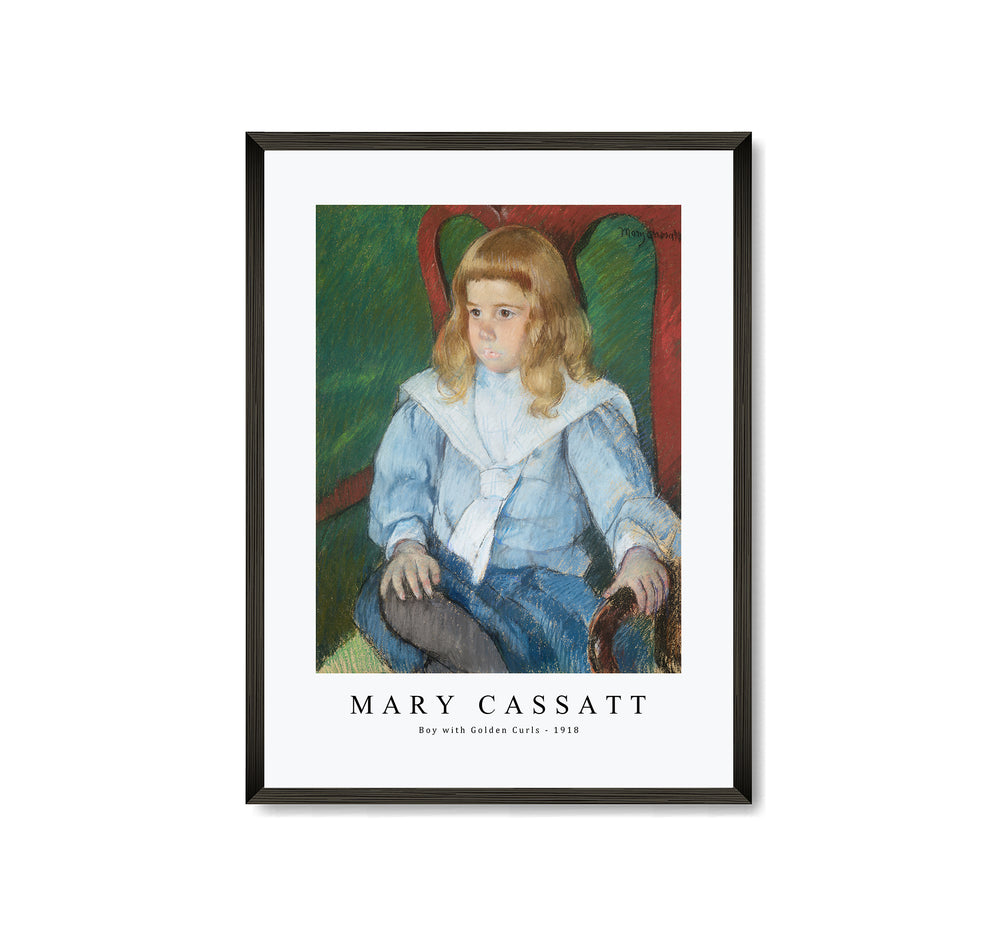 Mary Cassatt - Boy with Golden Curls 1918