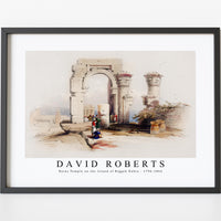 David Roberts - Ruins Temple on the Island of Biggeh Nubia-1796-1864