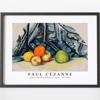 Paul Cezanne - Apples and Cloth (Pommes et tapis) 1893-1894