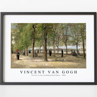Vincent Van Gogh - Terrace in the Luxembourg Gardens 1886