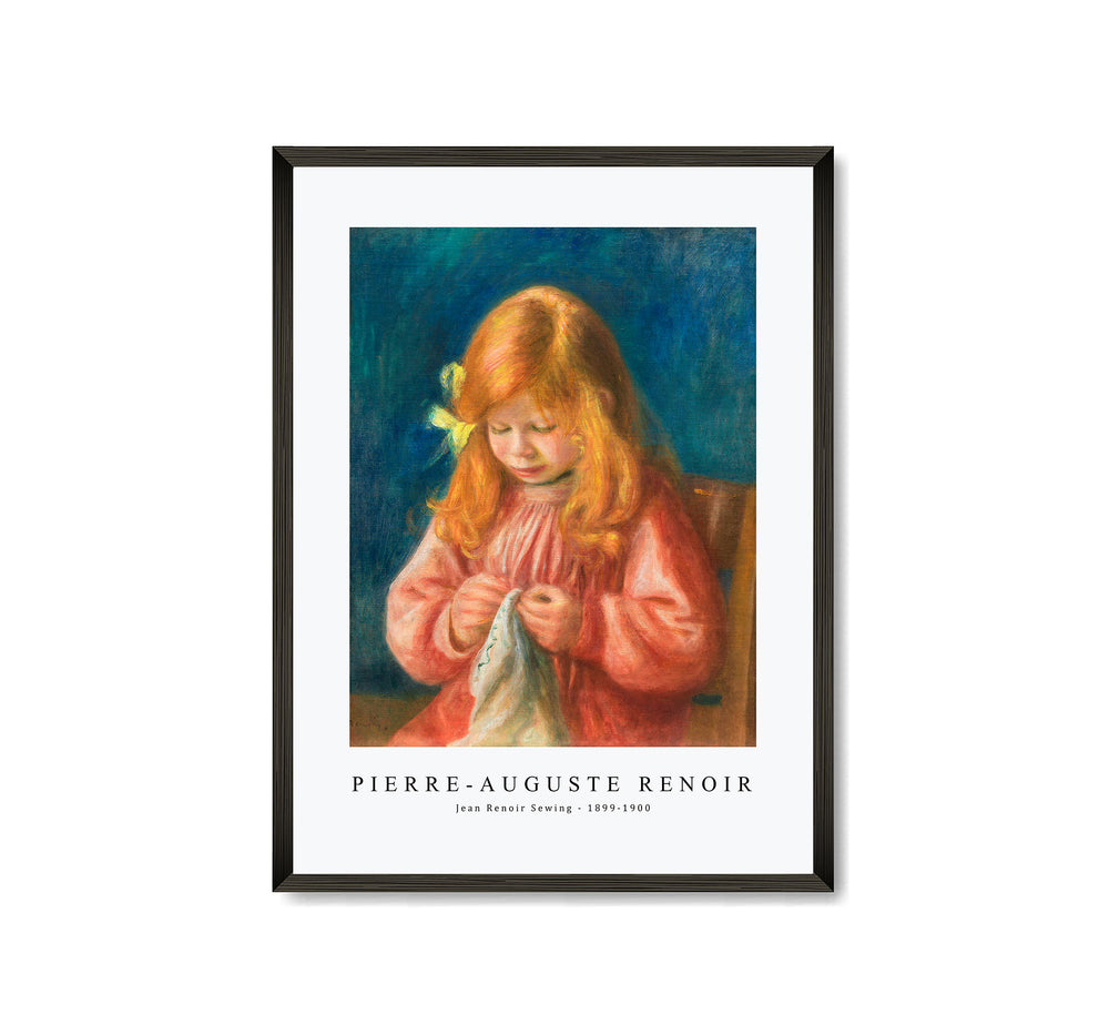 Pierre Aguste Renoir - Jean Renoir Sewing 1899-1900