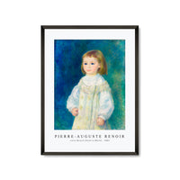 Pierre Auguste Renoir - Lucie Berard (Child in White) 1883