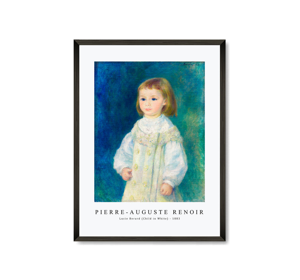 Pierre Auguste Renoir - Lucie Berard (Child in White) 1883