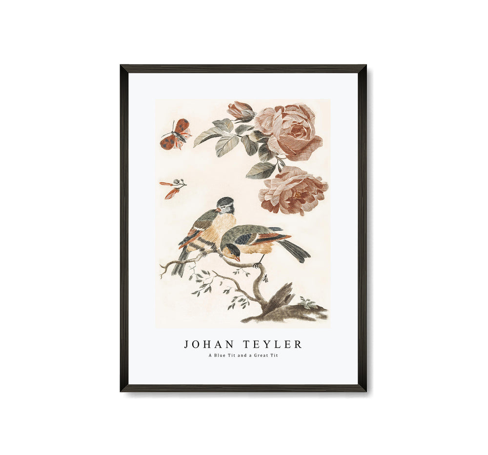 Johan Teyler - A Blue Tit and a Great Tit