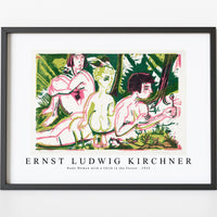 Ernst Ludwig Kirchner - Nude Women with a Child in the Forest 1925