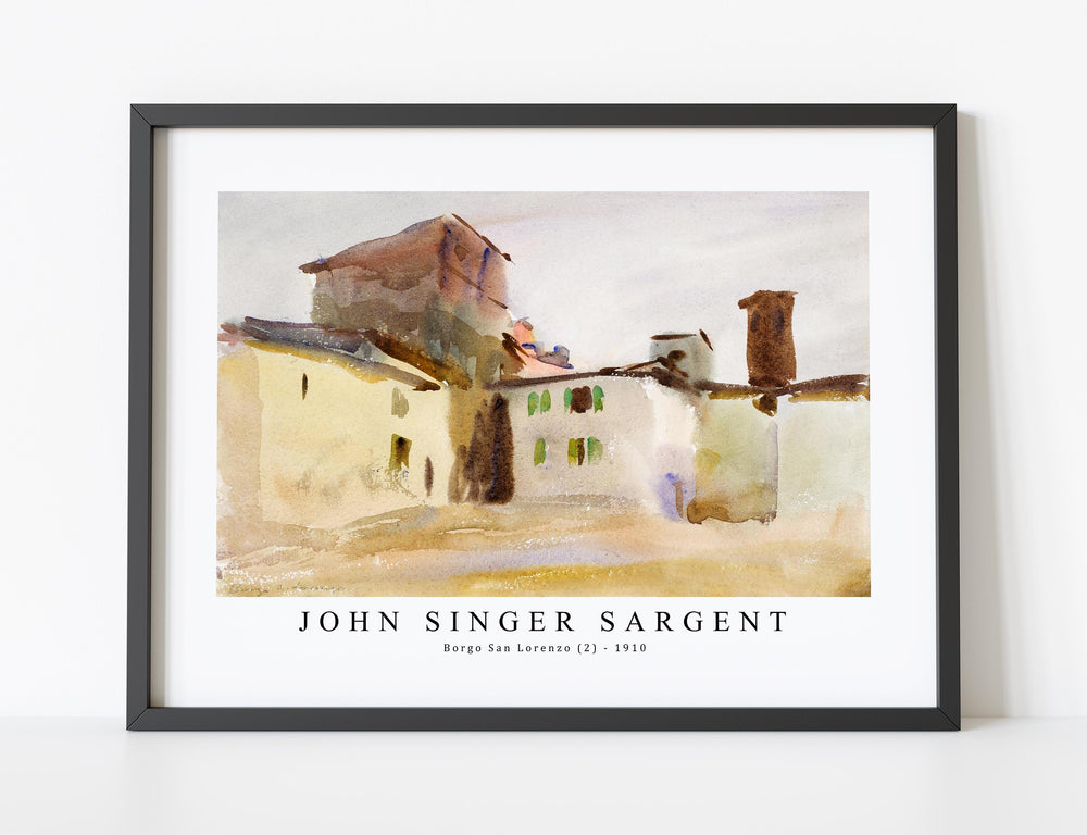 John Singer Sargent - Borgo San Lorenzo (2) (ca. 1910)