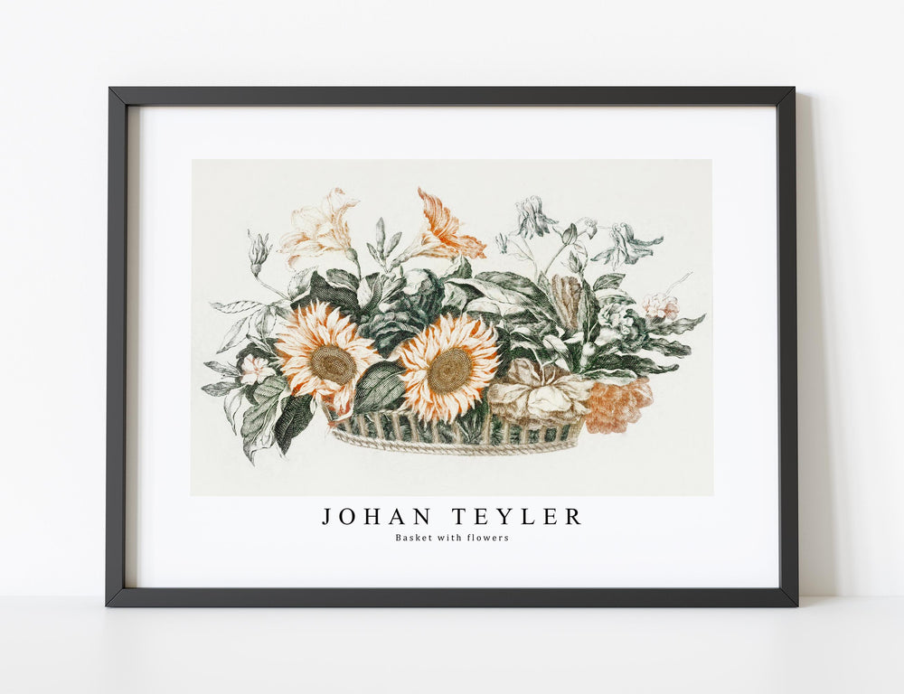 Johan Teyler - Basket with flowers