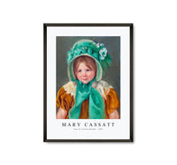 
              Mary Cassatt - Sara in a Green Bonnet 1901
            