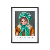 Mary Cassatt - Sara in a Green Bonnet 1901