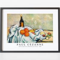 Paul Cezanne - Bottle and Fruits (Bouteille et fruits) 1890