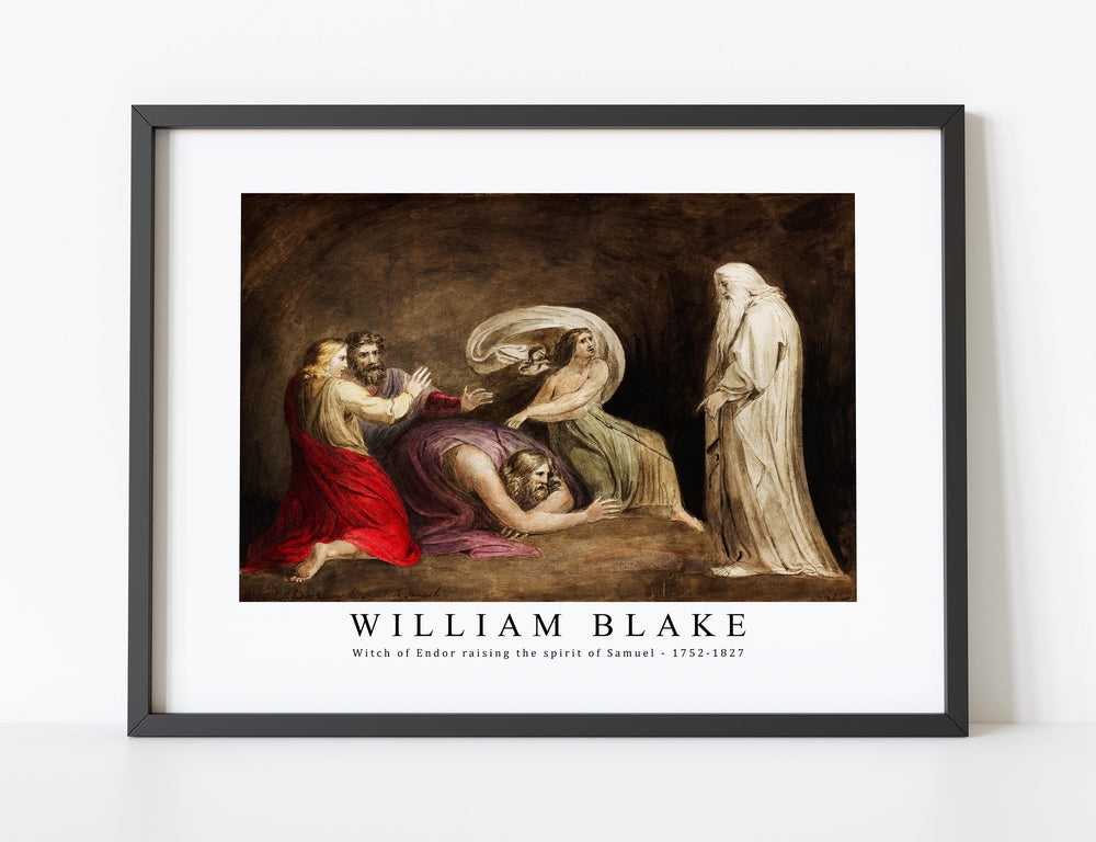 William Blake - Witch of Endor raising the spirit of Samuel 1752-1827