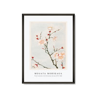 Megata Morikaga - Plum branches with blossoms during 1870–1880
