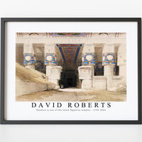 David roberts - Dendera is one of the latest Egyptian temples-1796-1864