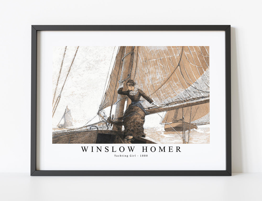 winslow homer - Yachting Girl-1880