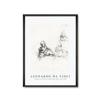 Leonardo Da Vinci - Studies for the Christ Child with a Lamb 1503-1506