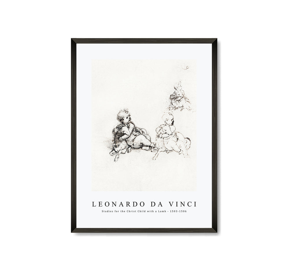 Leonardo Da Vinci - Studies for the Christ Child with a Lamb 1503-1506