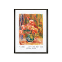Pierre Auguste Renoir - Vase of Roses 1890-1900
