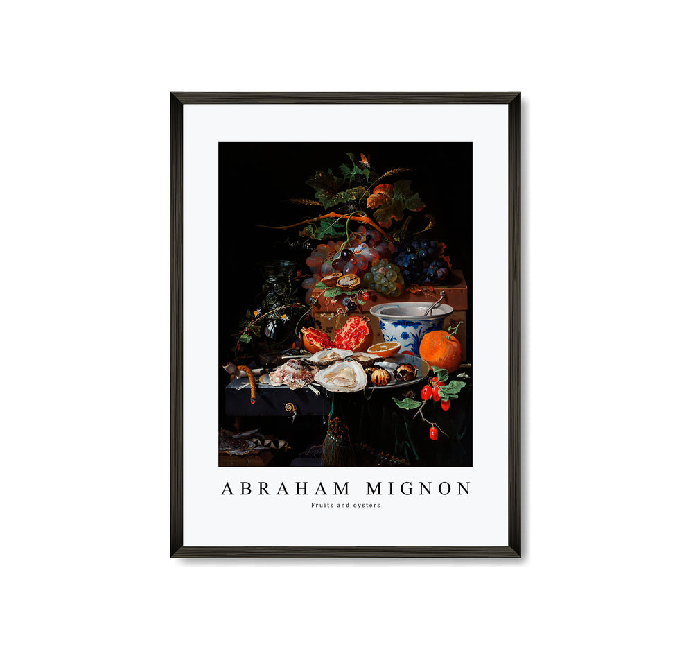 Abraham Mignon - Fruits and oysters
