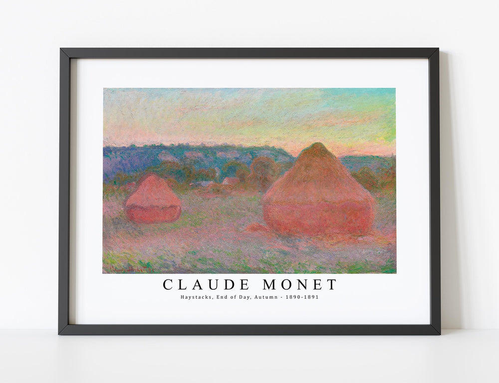 Claude Monet - Haystacks, End of Day, Autumn 1890-1891