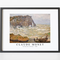 Claude Monet - Stormy Sea in Étretat 1883