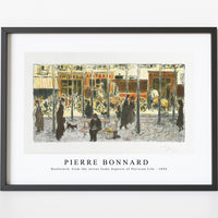 Pierre Bonnard - Boulevard, from the series Some Aspects of Parisian Life (1896)