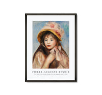 
              Pierre Auguste Renoir - Girl with Pink Bonnet (Jeune fille au chapeau rose) 1894
            