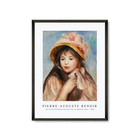 Pierre Auguste Renoir - Girl with Pink Bonnet (Jeune fille au chapeau rose) 1894