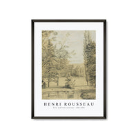Henri Rousseau - River and Park Landscape 1885-1890