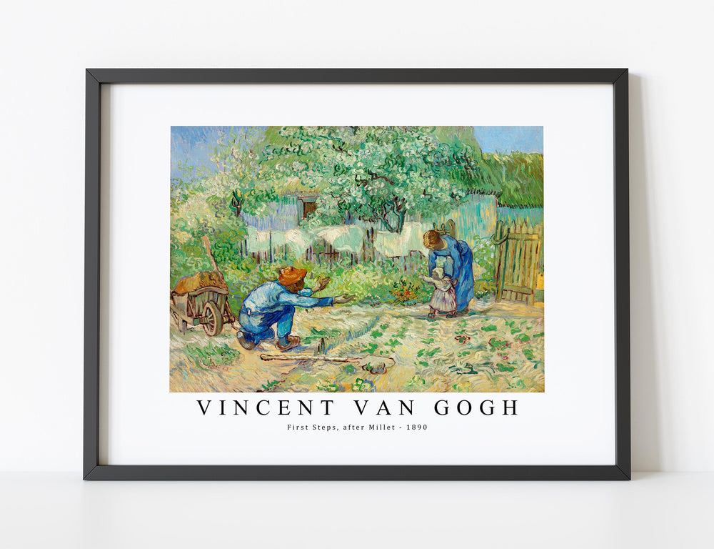 Vincent Van Gogh - First Steps, after Millet 1890