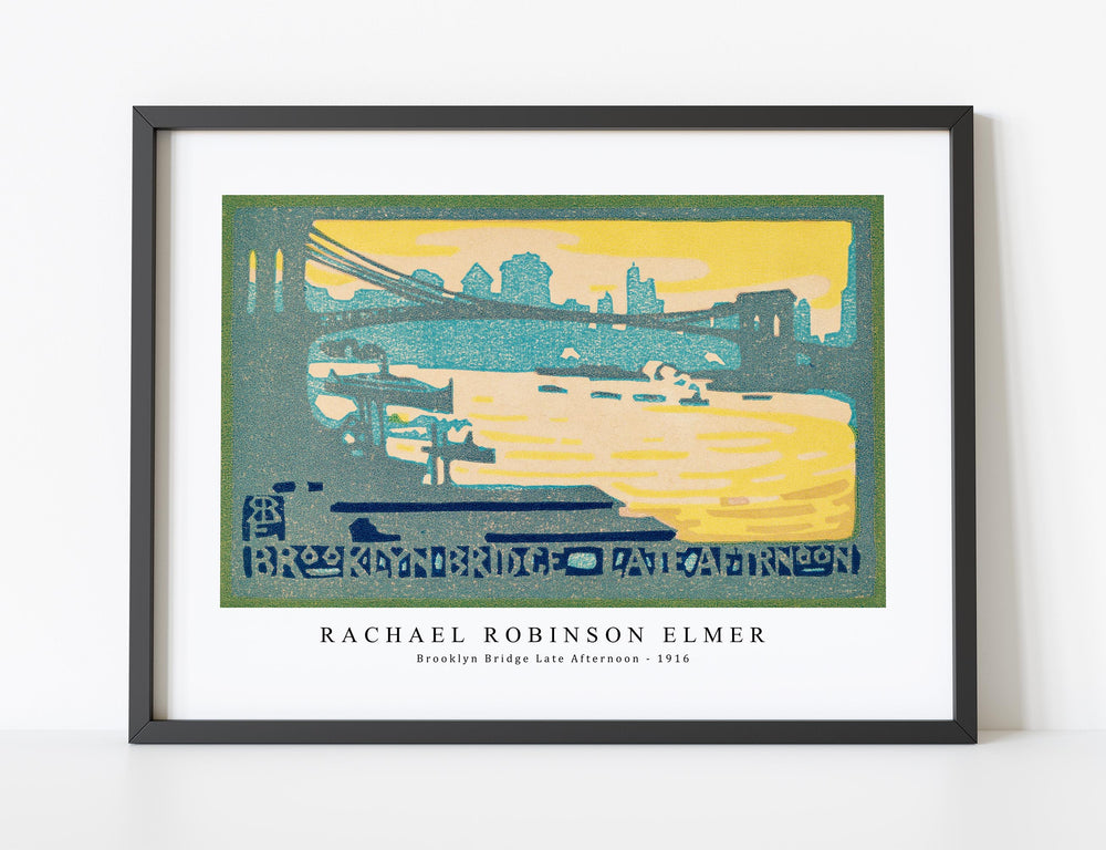 Rachael Robinson Elmer - Brooklyn Bridge Late Afternoon (1916)
